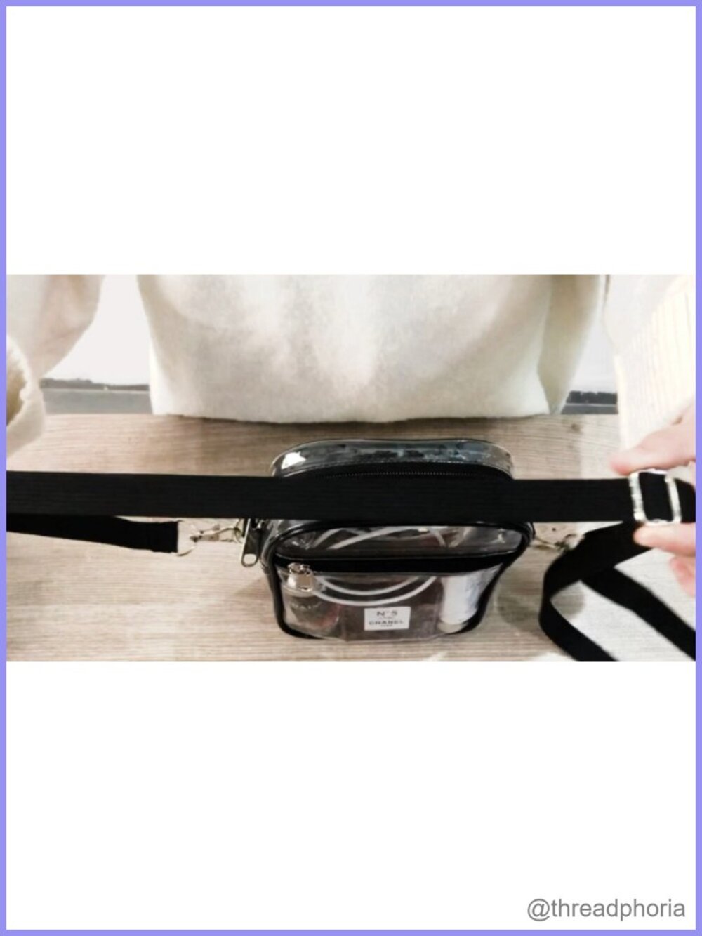 Clear Crossbody Purse Waterproof PVC Stadium Approved - Picture 6 of 6